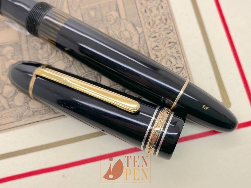 MONTBLANC 149G silver rings black celluloid Tenpen By Letizia Iacopini